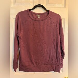 eddie bauer purple sweatshirt